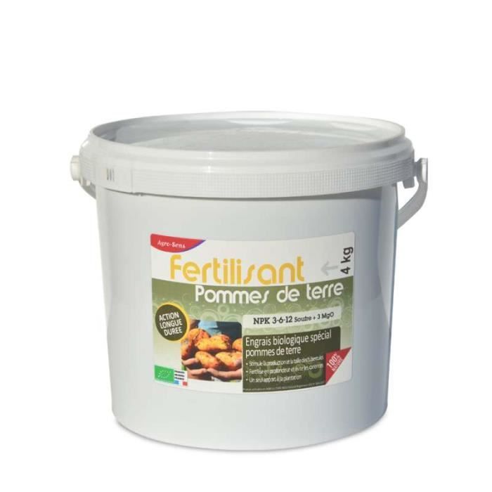 Engrais Organique Special Pommes De Terre Npk 3 8 12 Seau De 4 Kg Uab Achat Vente Engrais Engrais Organique Special Cdiscount