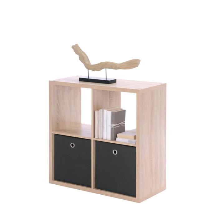 Etagere Cube Max A Sonoma Chene Avec 4 Compartiments 73 X 73 X
