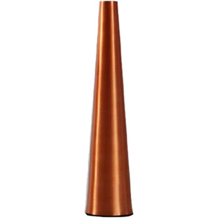 Vases décoratifs rectangulaires en métal Home Gear Minimalist Hammer, choix de couleurs, paq. 2