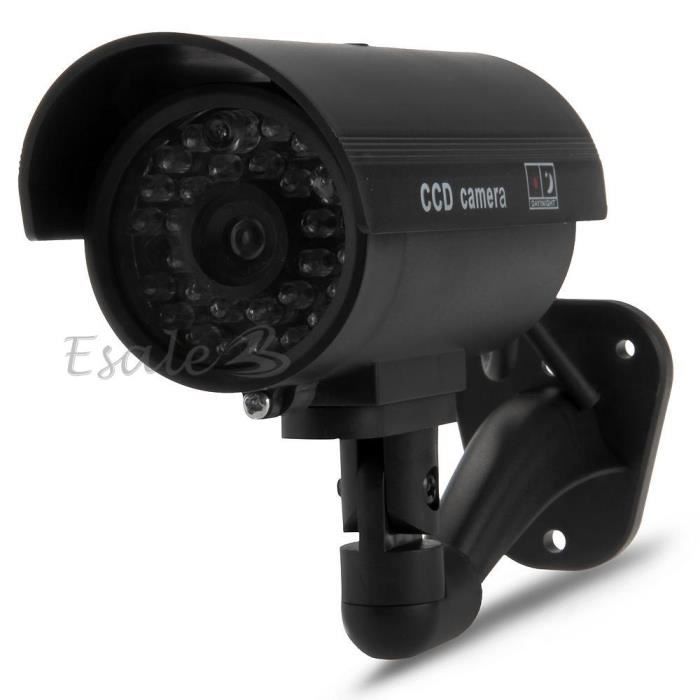 Factice Fausse Imitation Caméra Cam LED Sécurité CCTV Intérieur/Extérieur Maison