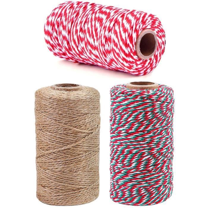 Ficelle De Jute Naturelle 100 Mètres X 3 Mm - Solide, Pour Emballage Cadeau, Décoration Mariage, Noël, Loisirs Créatifs (orange) - 5