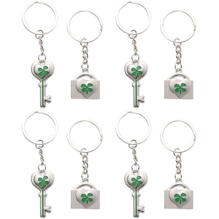Porte-clés Trèfle à 4 feuilles, en métal … Argent - Cdiscount Bagagerie -  Maroquinerie