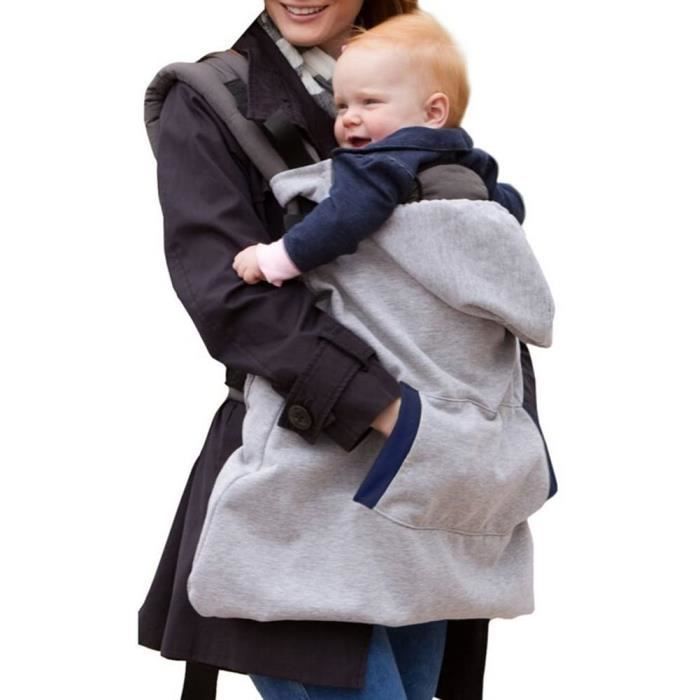 multifonctionnel housse de protection porte-bébé echarpe baby wrap  transporter couverture coupe-vent avec manteau à capuche