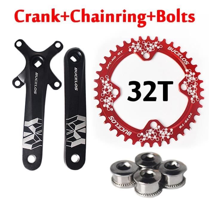 Kopinma Pédalier Vélo Pliable 48T Trou Carré 170mm - Alliage Aluminium CNC - Pour Vélos