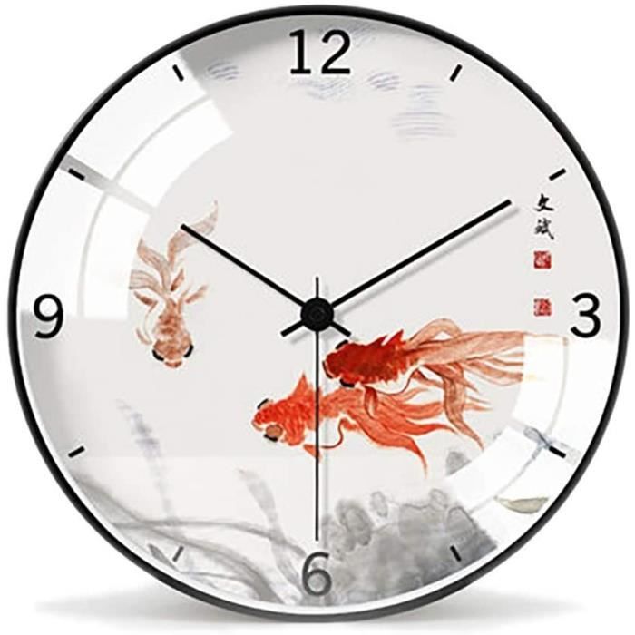 Chinois Oriental Pattern Design-Horloge murale 
