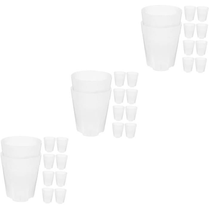 30 Pots De Semis Transparents Avec Fond Silicone - Réutilisables, Drainage Aéré Pour Plantes