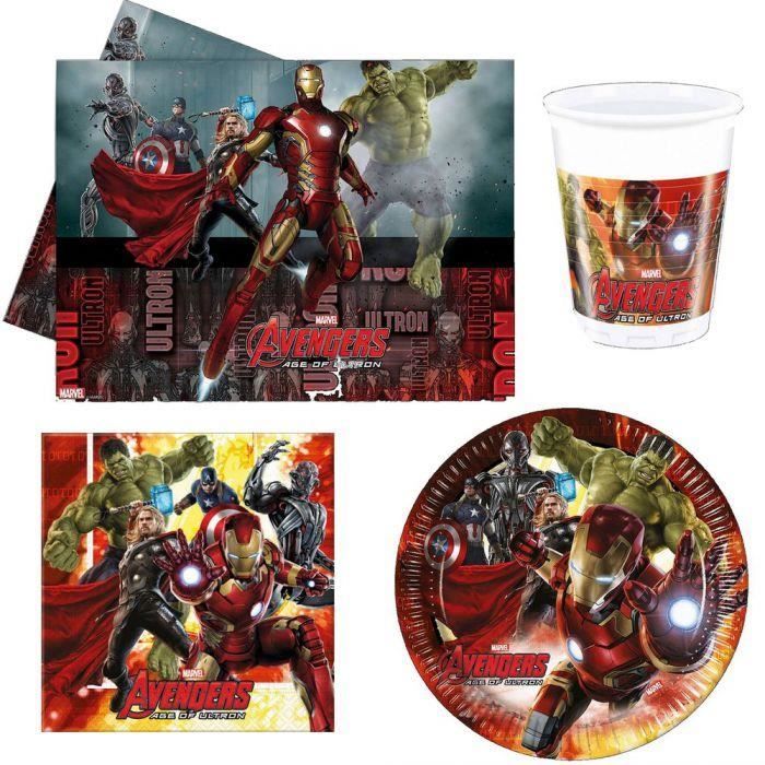 Kit Anniversaire Avengers Pour 8 Personnes Cdiscount Maison