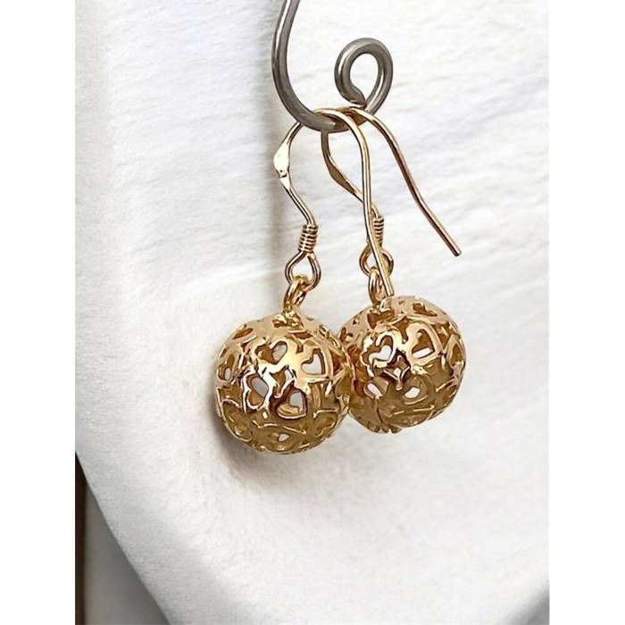 Collier Pendentif Boule 12mm En Plaqué Or 18 Carats - Bijou Femme, Marque Bijouxia, Neuf Avec étiquettes
