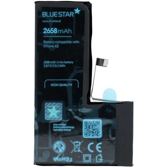 BATTERIE pour Iphone XS 2658 mAh Polymer Blue Star HQ