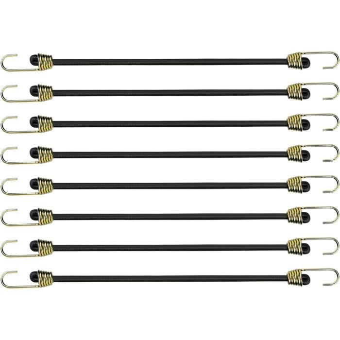 8 Pzs 25Cm Tendeurs Elastiques Avec Crochets Petits Cordons Elastiques
