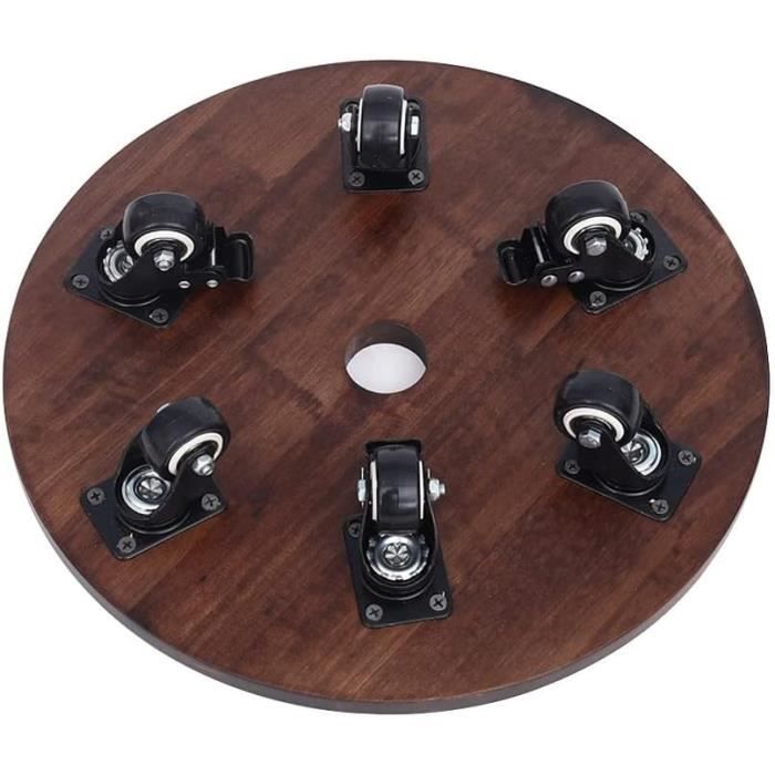 Support à Plantes Vctitil Sur Roulettes - Bois De Cèdre 27.9 Cm - Marron