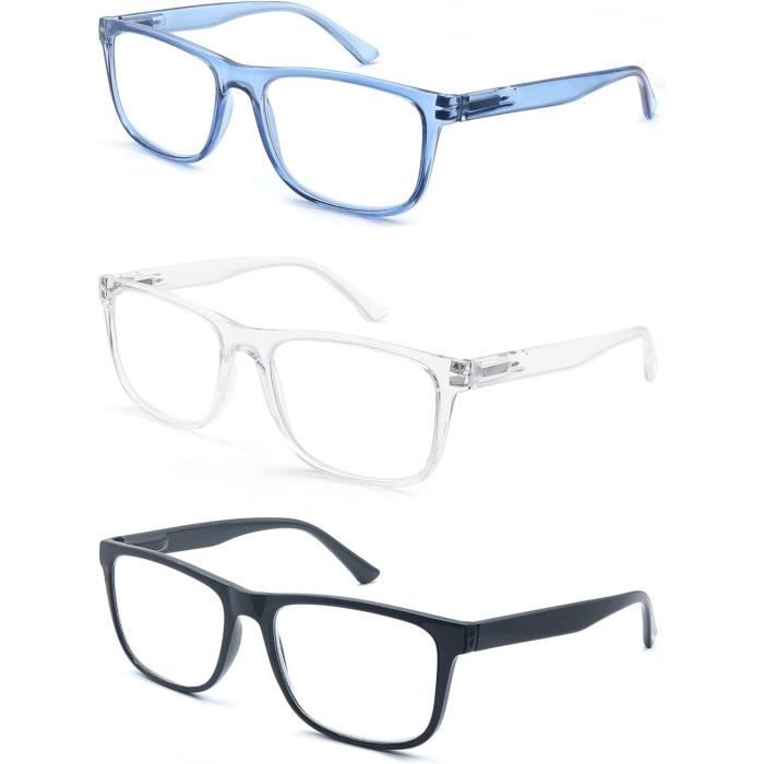 Lunettes Lecture Anti-Lumière Bleue JJWELL - Lot 3 Paires Homme | Filtre Blue Light & UV400