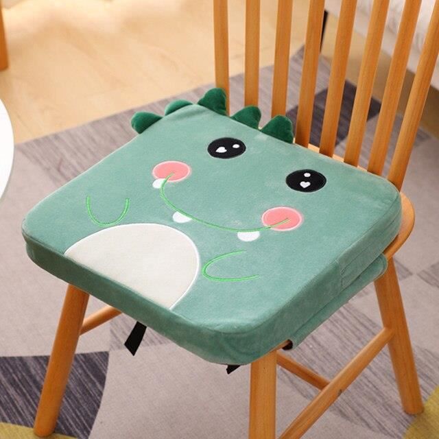 Omedecal Siège Rehausseur Enfant Pour Chaise - Réglable Et Antidérapant - Housse Amovible Et Lavable - Motif Grille Losange