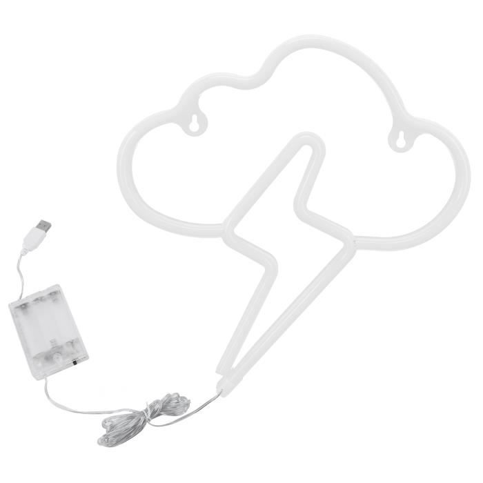 Lumière Néon Décorative En Forme De Chat - Alimentation USB Ou Piles, IP45, Pour Chambre, Fête, Déco Murale - 3