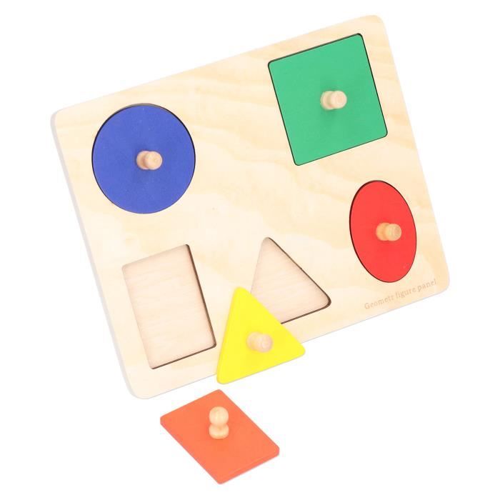 Puzzle en Bois EnfantJouets pour Les Tout Petits 6PCS Jouet Montessori Puzzles Jouet Enfant