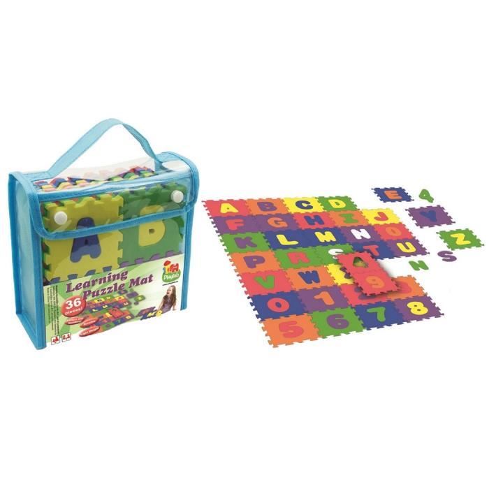 Jouets De Bain Lettres Et Chiffres En Mousse - Lot De 36 Pièces - Éducatif Pour Enfants, Flotte Et Colle Au Carrelage