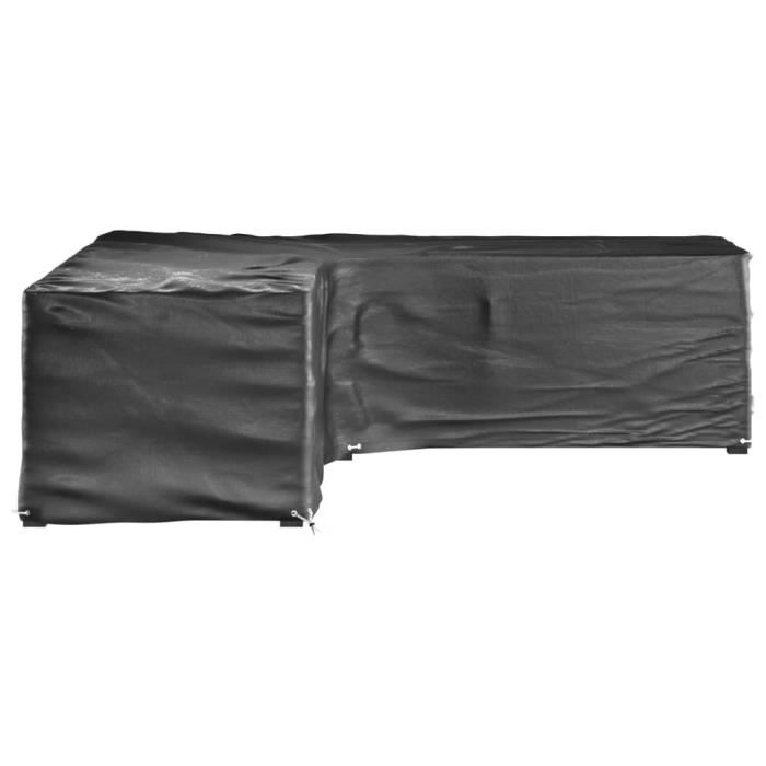Housse Salon De Jardin En L 216x270x87 Cm – Oxford 420D Imperméable, Anti-UV, Coupe-Vent – UIRWAY