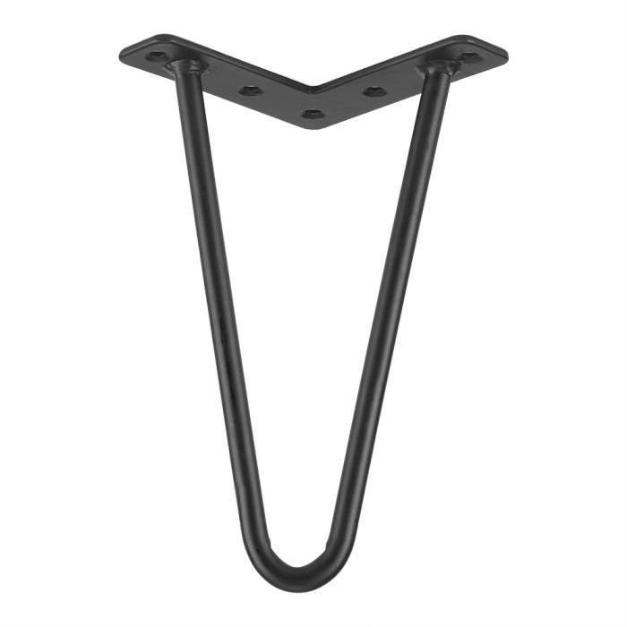 Pieds de table Hairpin Legs Table 4x Pieds en épingle à cheveux Noir