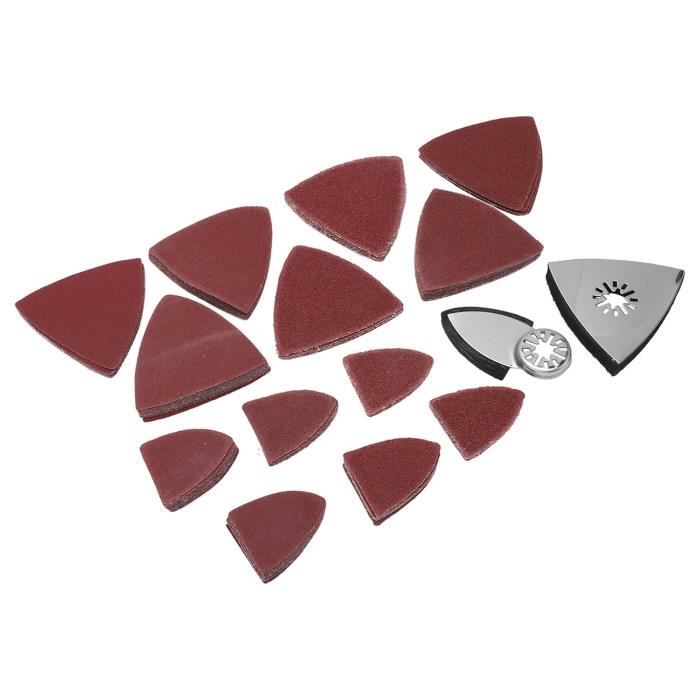 Lot De 10 Disques De Ponçage Triangulaires Grain 4000 - Dos Auto-agriffant, Carbure De Silicium, Pour Outil Oscillant 3-1/2"