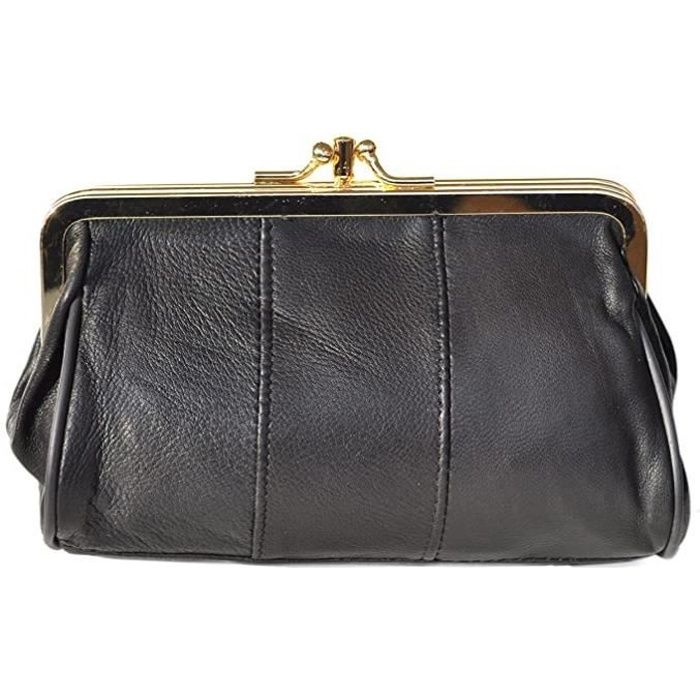 Housse De Clic Clac Porte Monnaie Femme Ru00e9tro Cuir Agneau