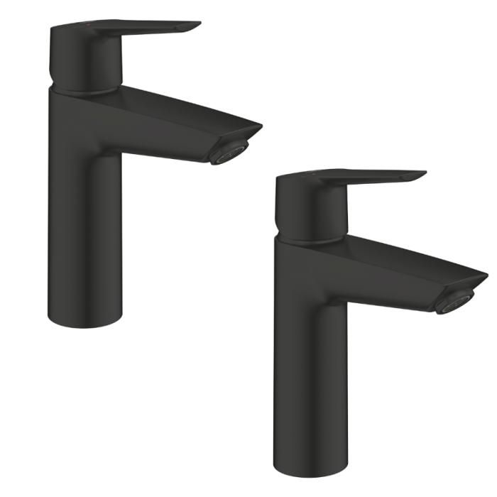 Grohe Lot de 2 mitigeurs lavabo Start noir M