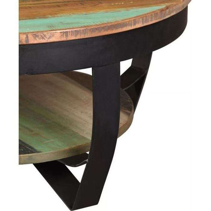 Table Bois Industriel Ronde Achat Vente Pas Cher
