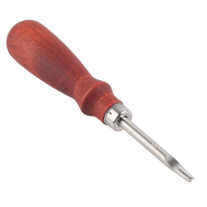 Coupe-bordure Pour Cuir - Manche En Bois De Santal - Taille 3# (1,3 Mm) - Pour Artisanat Et Maroquinerie