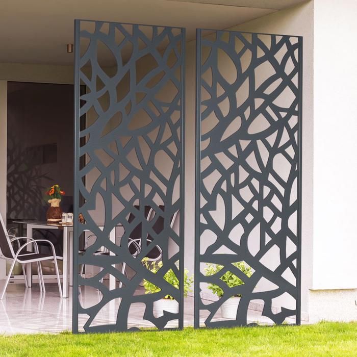 IDMARKET Panneau décoratif universel 150 x 50 CM USAK gris