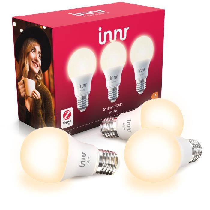 Nnr E27 ampoules LED connectées Blanc, compatible avec Philips Hue
