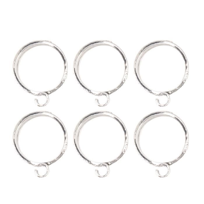 Kit 3 Bagues Réglables Laiton Zircone Cubique - Griffes 4 Griffes