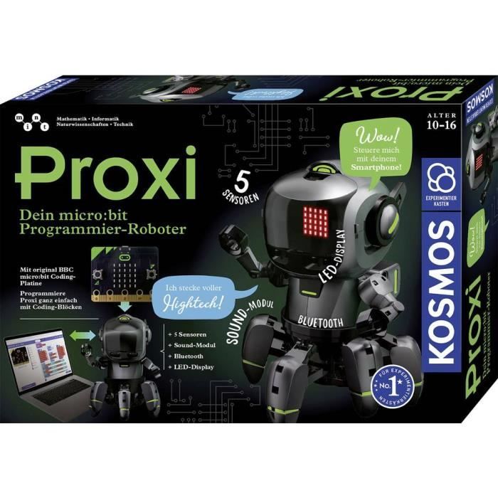 Kit robot - Kosmos - Proxi - Robot de jeu - Commande à distance - Mesure de température
