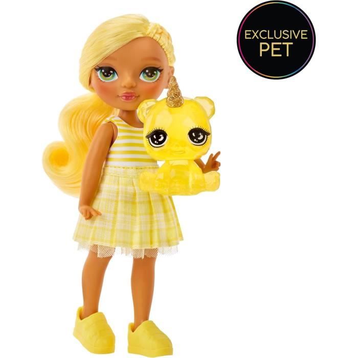 Rainbow High Littles - Poupée 15cm + animal de compagnie - Jaune - Dès 4ans