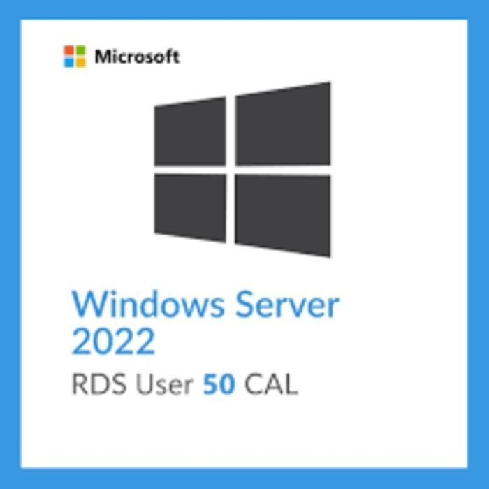 CLE DE Windows Server 2022 RDS user connections (50) cal Cdiscount Librairie
