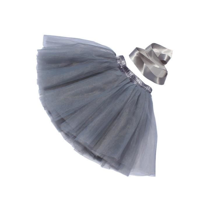 Jupon En Tulle Uni Pour Femme - Tutu Princesse, Courte à Couches - Pour Costume, Cosplay, Danse, Fête Déguisée - 3