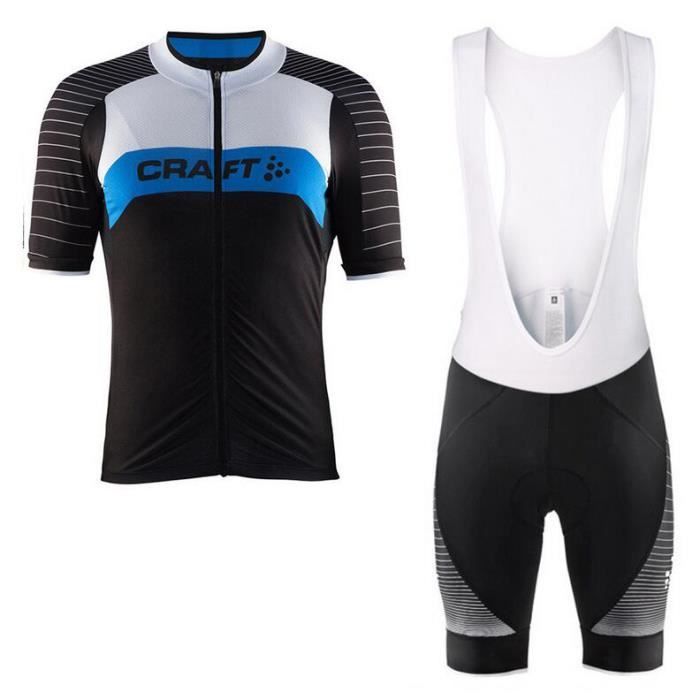 Craft Maillot De Velo Route Manches Courte Homme Cuissard A Bretelle Gel Combinaison De Vtt Ensemble De Vetement Prix Pas Cher Cdiscount