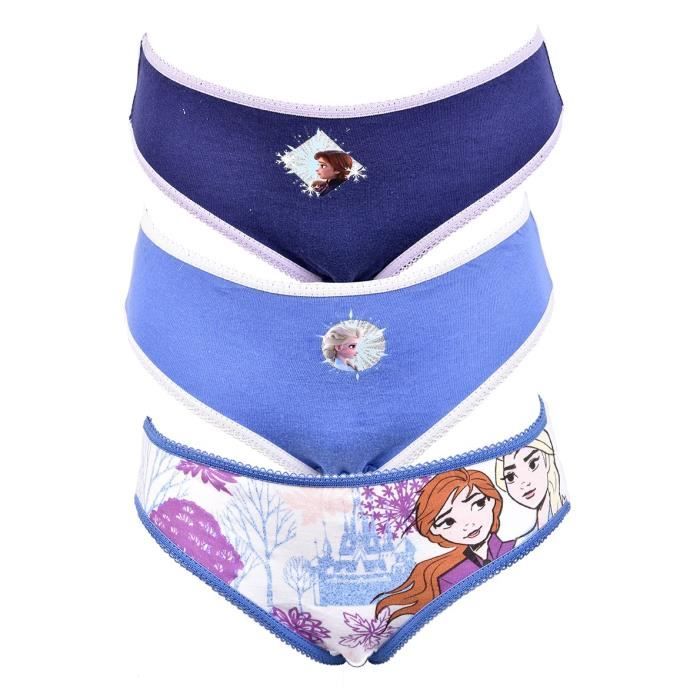 Culottes Enfant Licence LA REINE DES NEIGES en coton Pack de 3 Culottes  Th3029 Pack de 3 culottes th3029 - Cdiscount Prêt-à-Porter