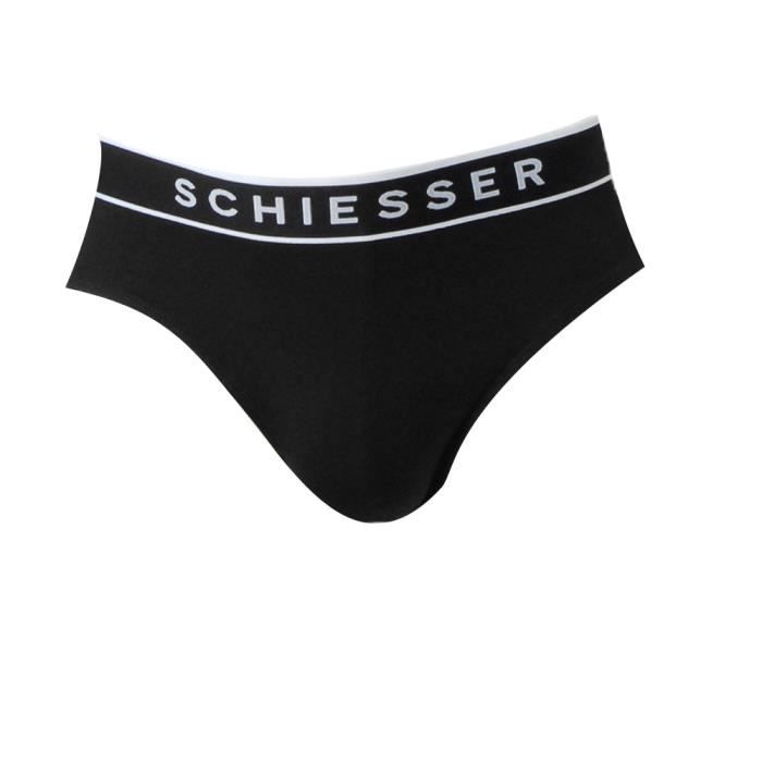 Slip homme lot de 3 SCHIESSER SCU13 Noir Cdiscount PrêtàPorter