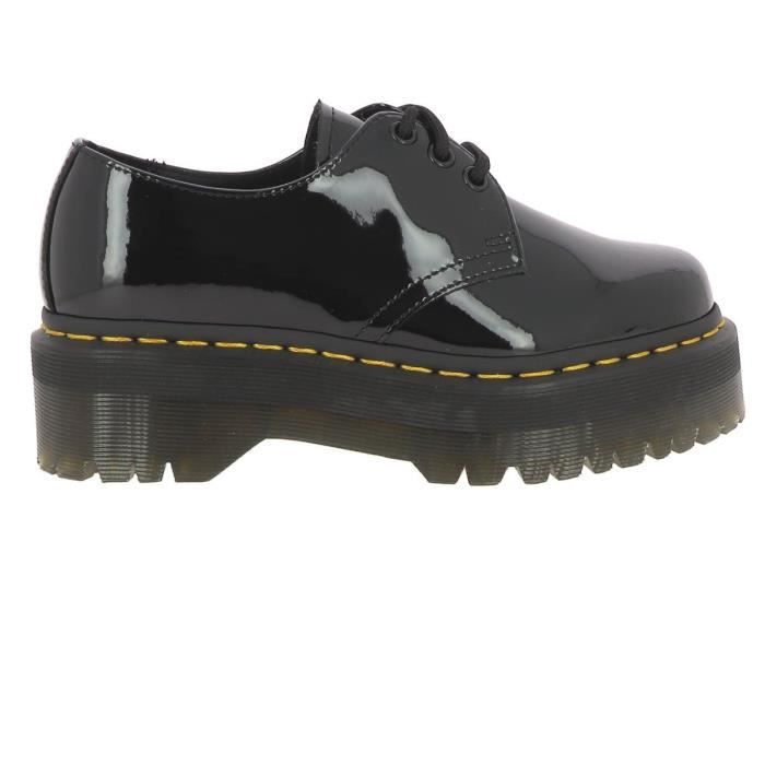 Chaussures Dr Martens 1461 QUA - Noir - Lacets - Cuir - Plat - Adulte - Mixte