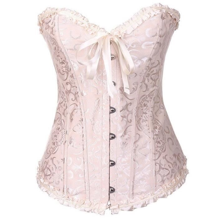 Bustier femme,Corset gothique à lacets grande taille pour femmes