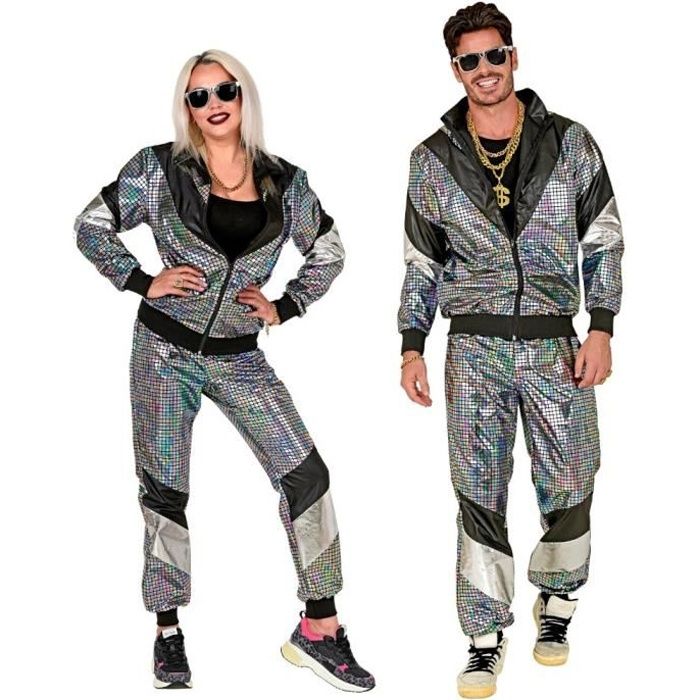 D guisement surv tement ann es 80 r fl chissant adulte XL Gris
