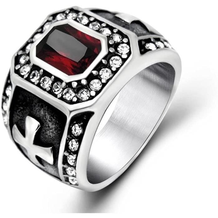 Bague Chevalière Bague Chevalier Templier CHEVALIÈRE TEMPLIER FAIT