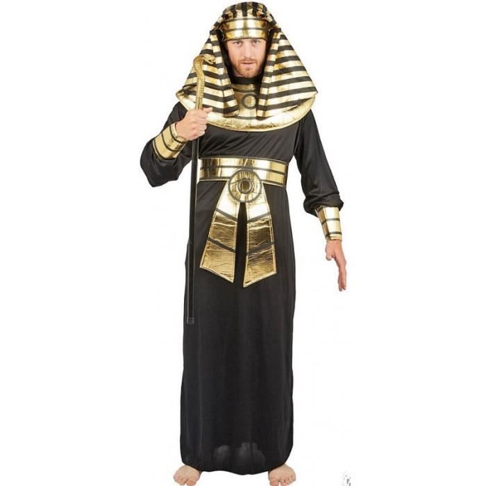 déguisement noir de pharaon toutankhamon homme