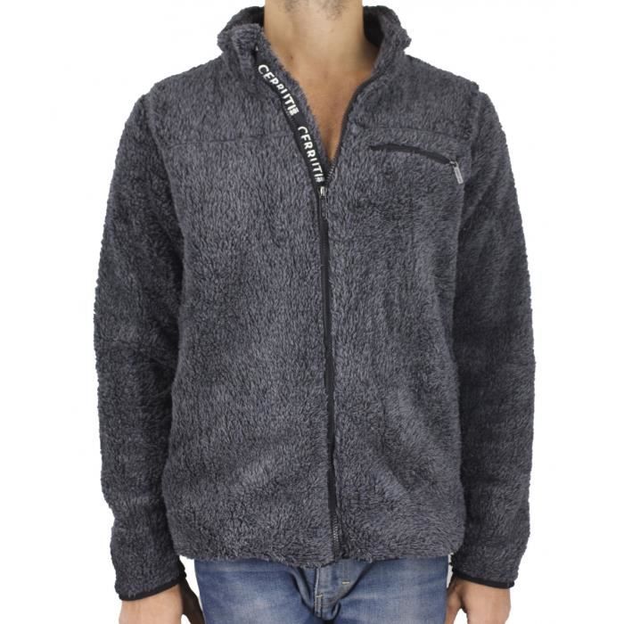 Cerruti 1881 Veste polaire duveteuse zip e Bardocchia Anthracite