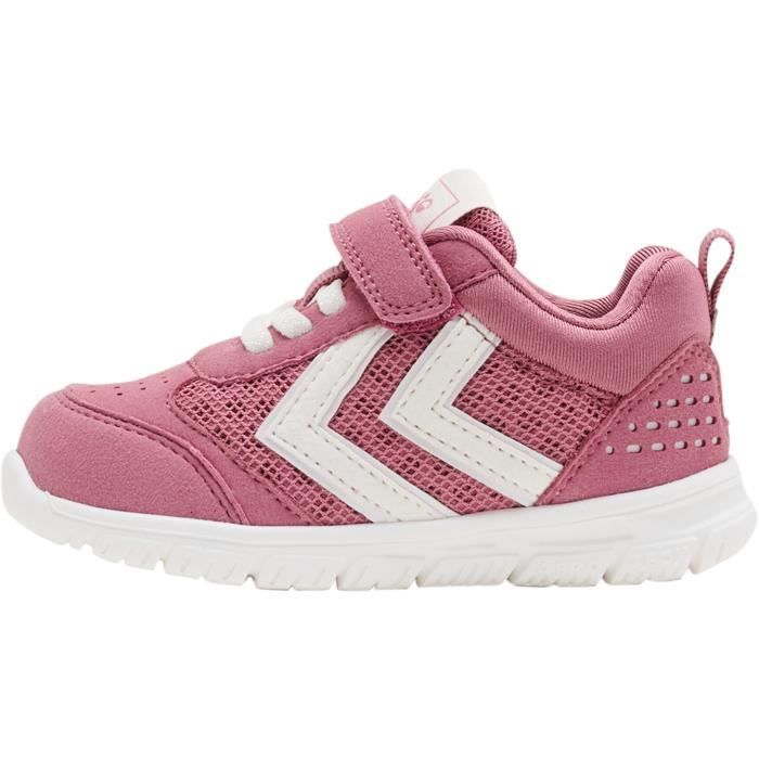 Hummel Crosslite - Baskets bébé fille rose légères tige en maille recyclée semelle EVA recyclée Hummel Crosslite - Baskets bébé fille rose légères tige en maille recyclée semelle EVA recyclée