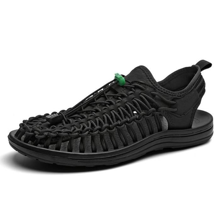 Sandales Pour Homme Baotou Style Rétro - Plastique Respirant, à Boucle, Pour Hallux Valgus, Décontractées