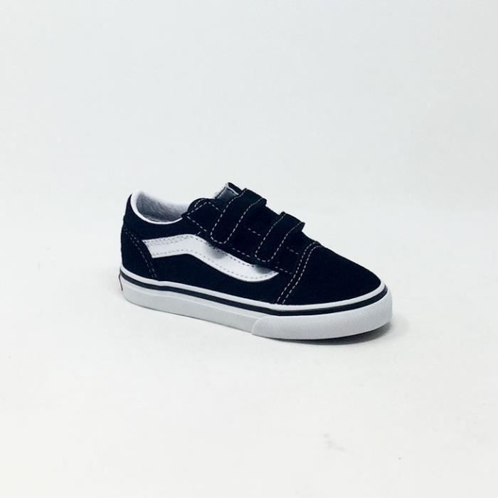 Baskets Vans Old Skool V Enfant Noir Fermetures