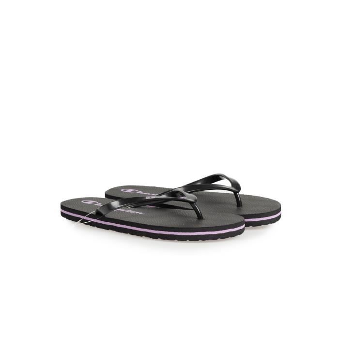 Sandales CHAMPION S10636 Flip Flop Big Classic Evo Femme Synthetique Noir Noir Cdiscount Chaussures