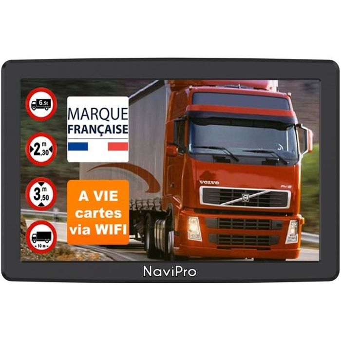 GPS CAMPING CAR 9 Pouces NaviPro Europe 48 Pays Gratuite A Vie