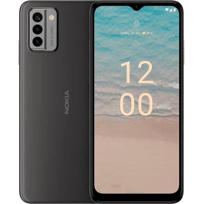 Smartphone Nokia G22 - 65 - Double nano SIM 64 Go - Meteor Grey - Android - Caméra avant - LTE