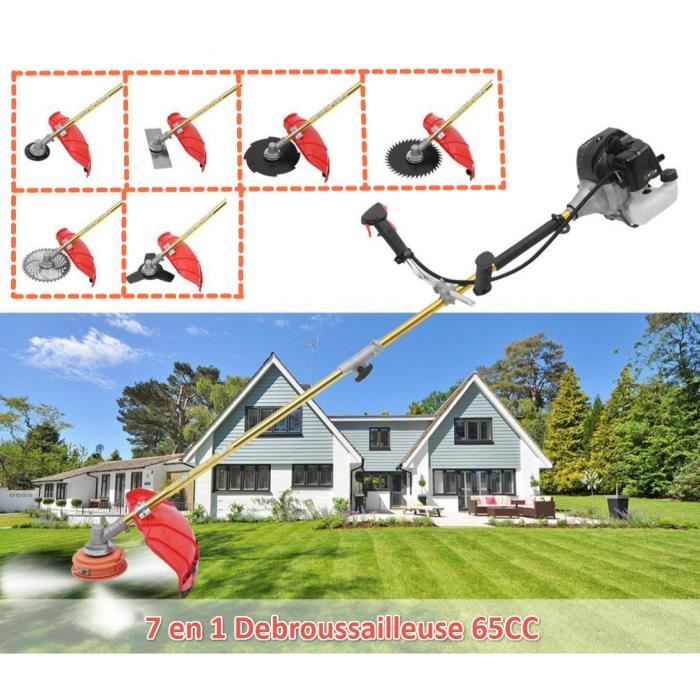 7 en 1 débroussailleuse thermique 65cc taillehaie 1,65 kw 9000 tr — free download